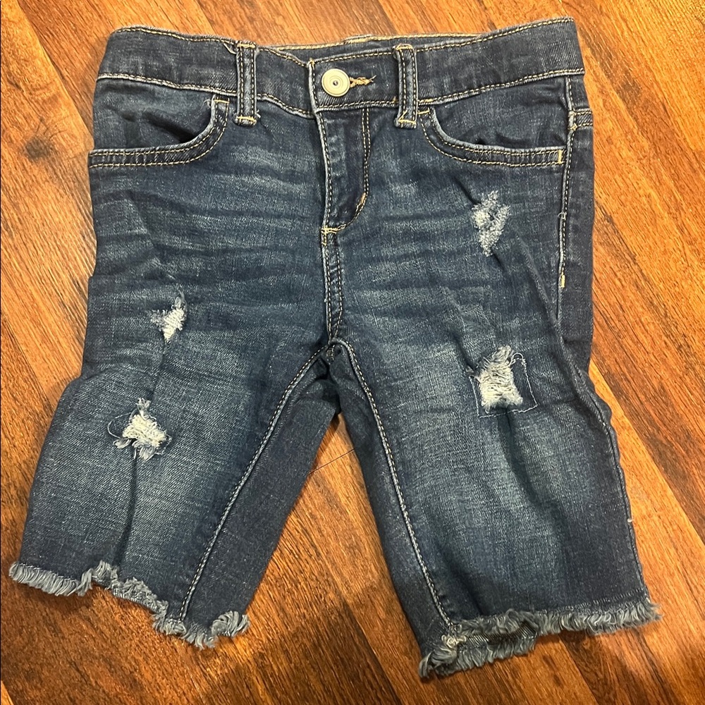 The Children's Place Dark Blue Distressed Shorts